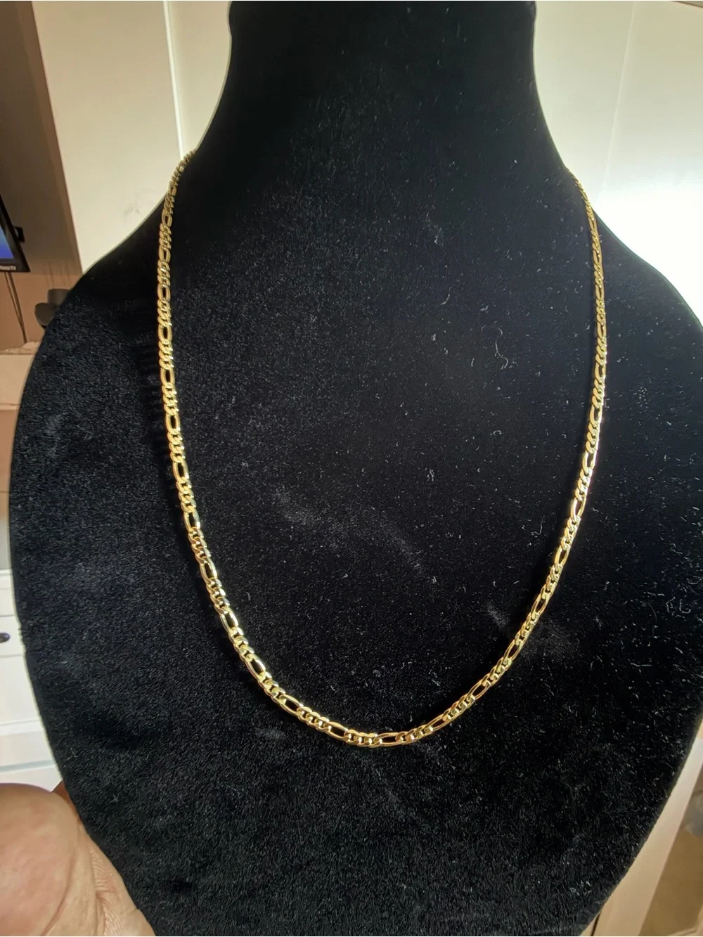 Classic Gold Figaro Chain Necklace - Men Jewelry